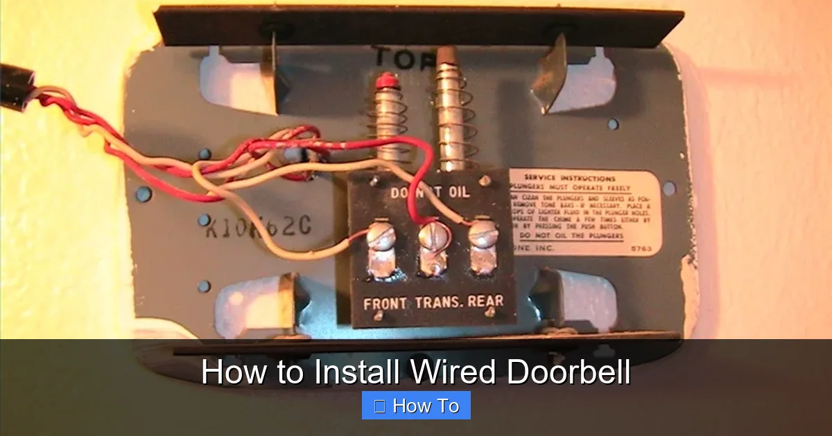 How to Install Wired Doorbell