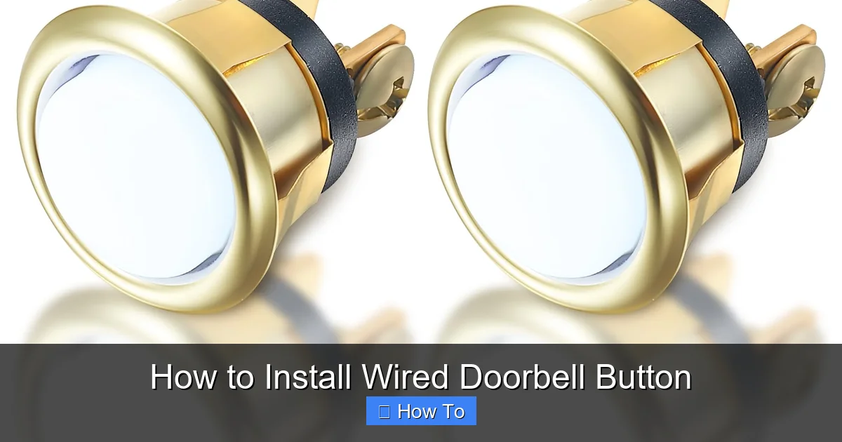 How to Install Wired Doorbell Button