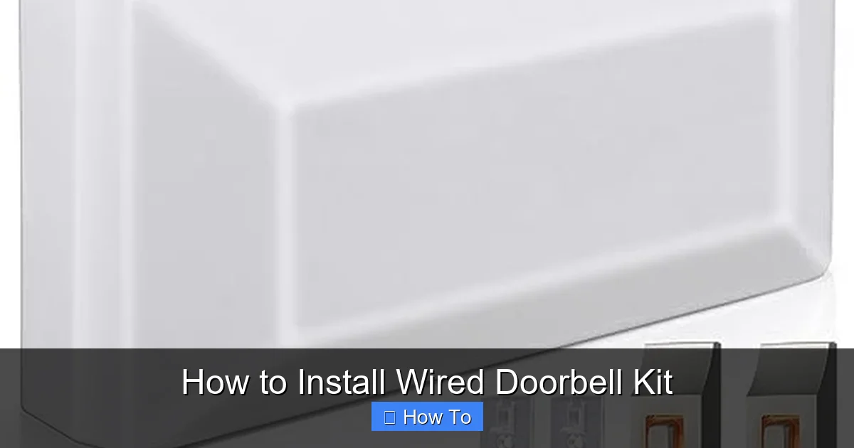How to Install Wired Doorbell Kit