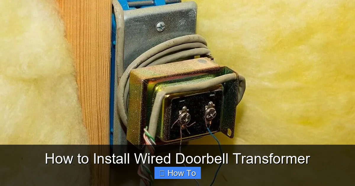 How to Install Wired Doorbell Transformer