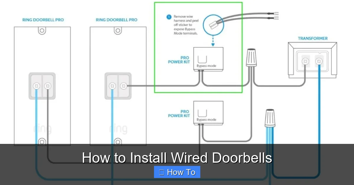 How to Install Wired Doorbells