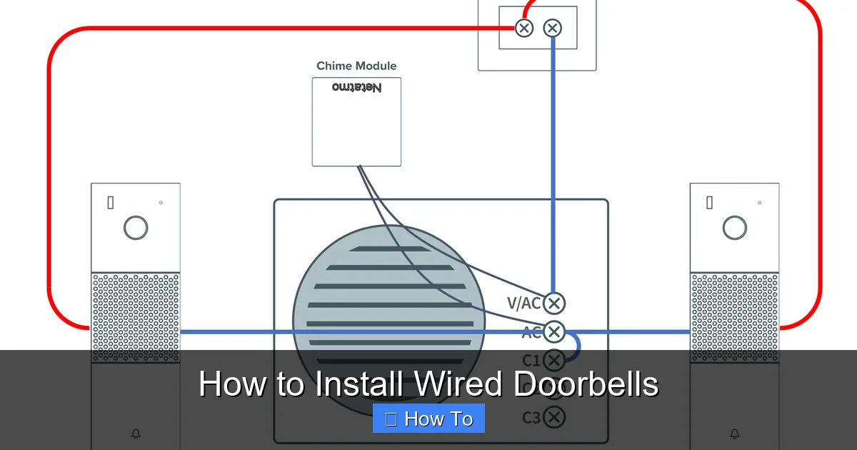How to Install Wired Doorbells