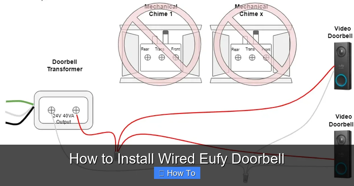How to Install Wired Eufy Doorbell
