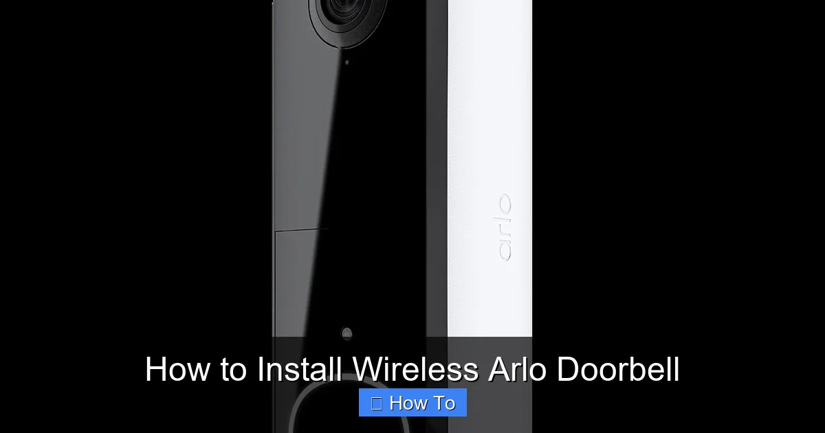 How to Install Wireless Arlo Doorbell