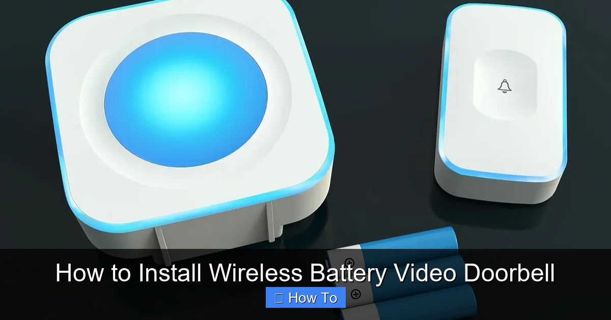 How to Install Wireless Battery Video Doorbell
