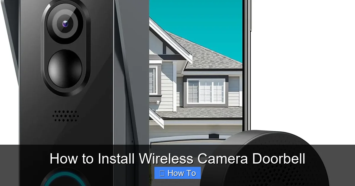 How to Install Wireless Camera Doorbell