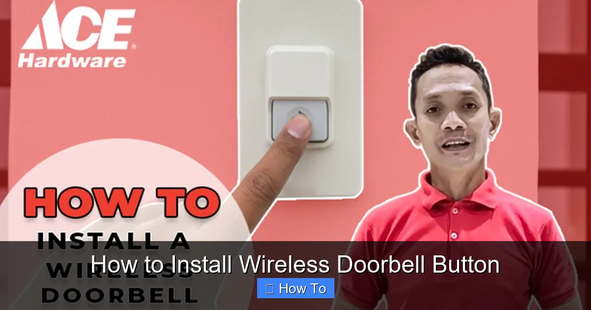 How to Install Wireless Doorbell Button