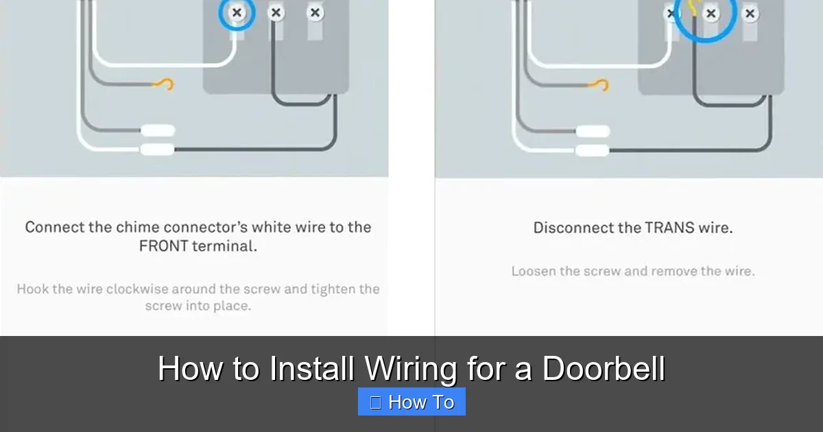 How to Install Wiring for a Doorbell