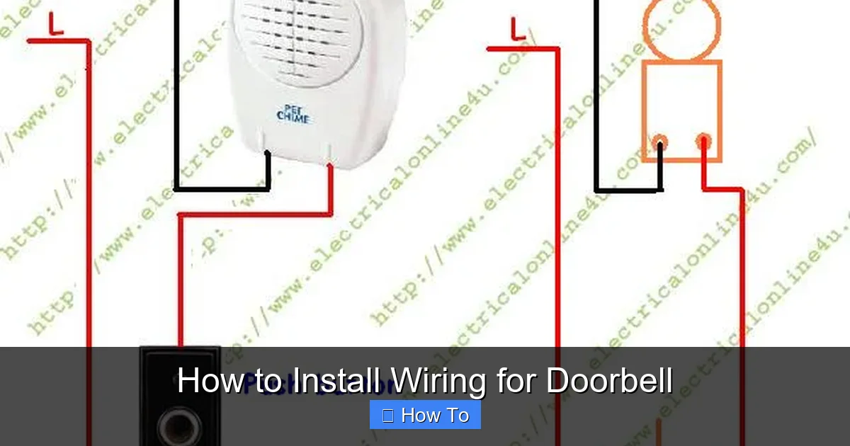 How to Install Wiring for Doorbell