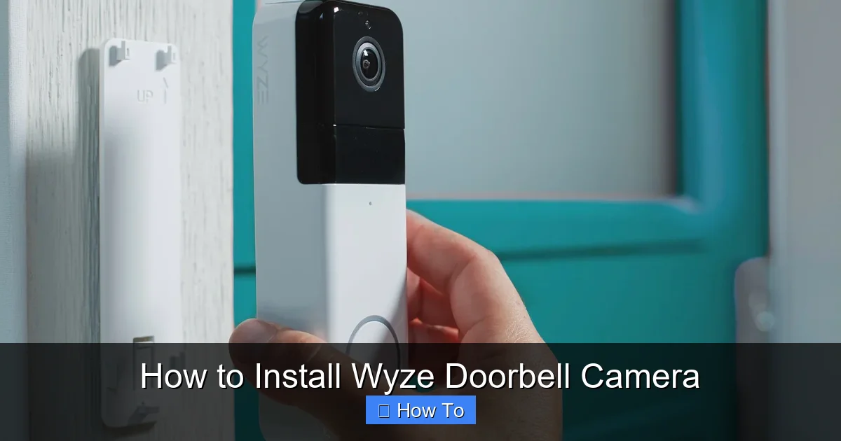 How to Install Wyze Doorbell Camera