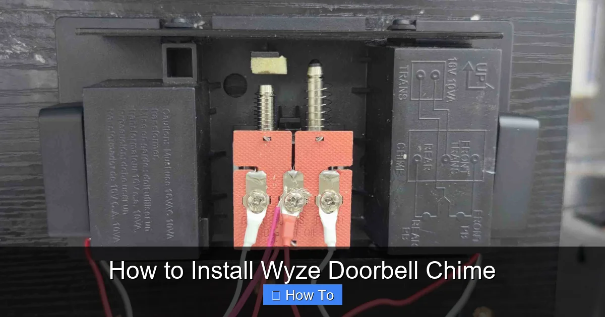 How to Install Wyze Doorbell Chime