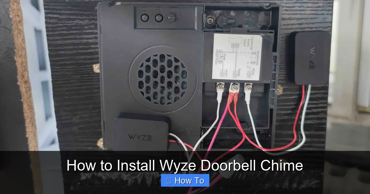How to Install Wyze Doorbell Chime