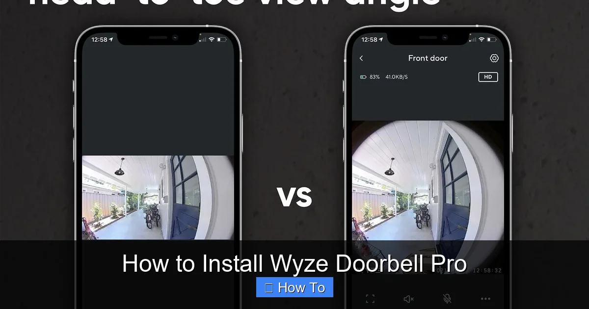 How to Install Wyze Doorbell Pro