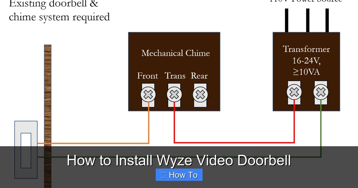 How to Install Wyze Video Doorbell