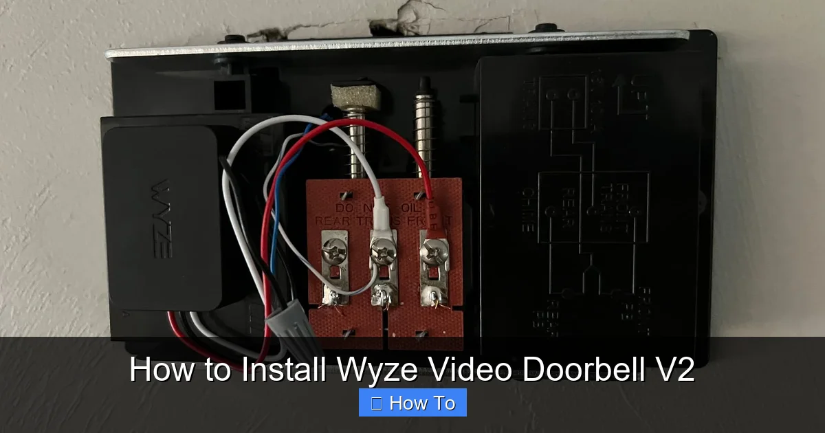 How to Install Wyze Video Doorbell V2