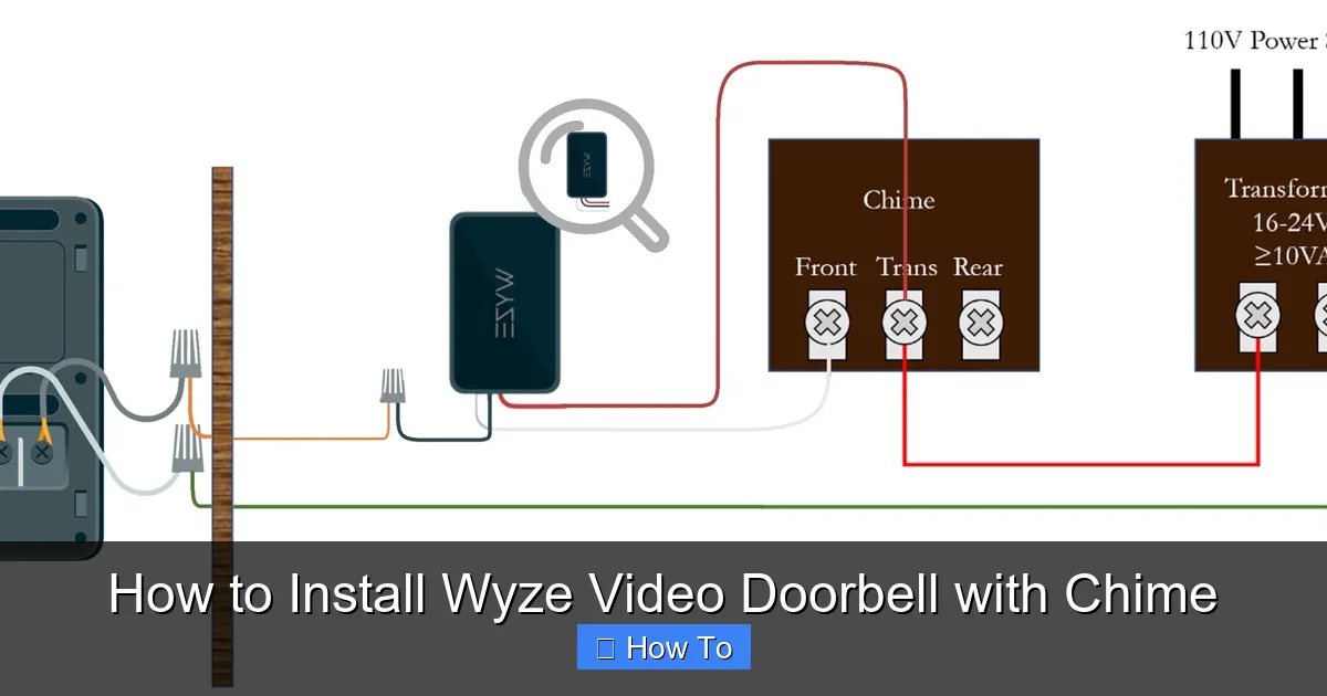 How to Install Wyze Video Doorbell with Chime