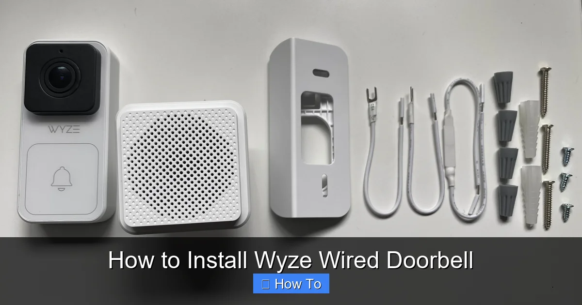 How to Install Wyze Wired Doorbell