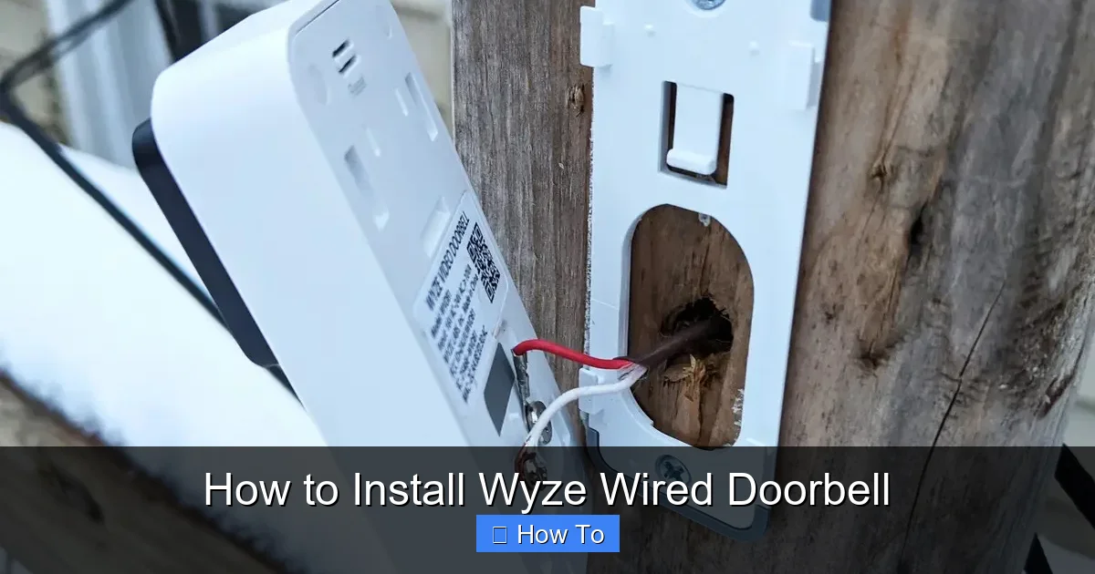 How to Install Wyze Wired Doorbell