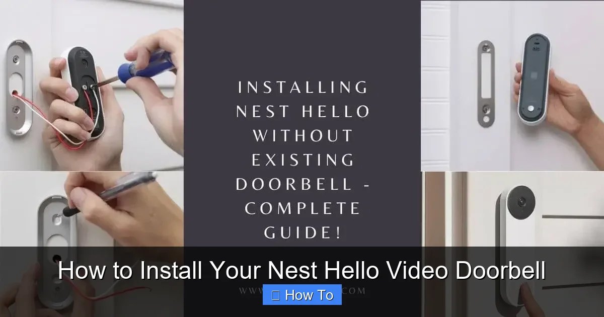 How to Install Your Nest Hello Video Doorbell