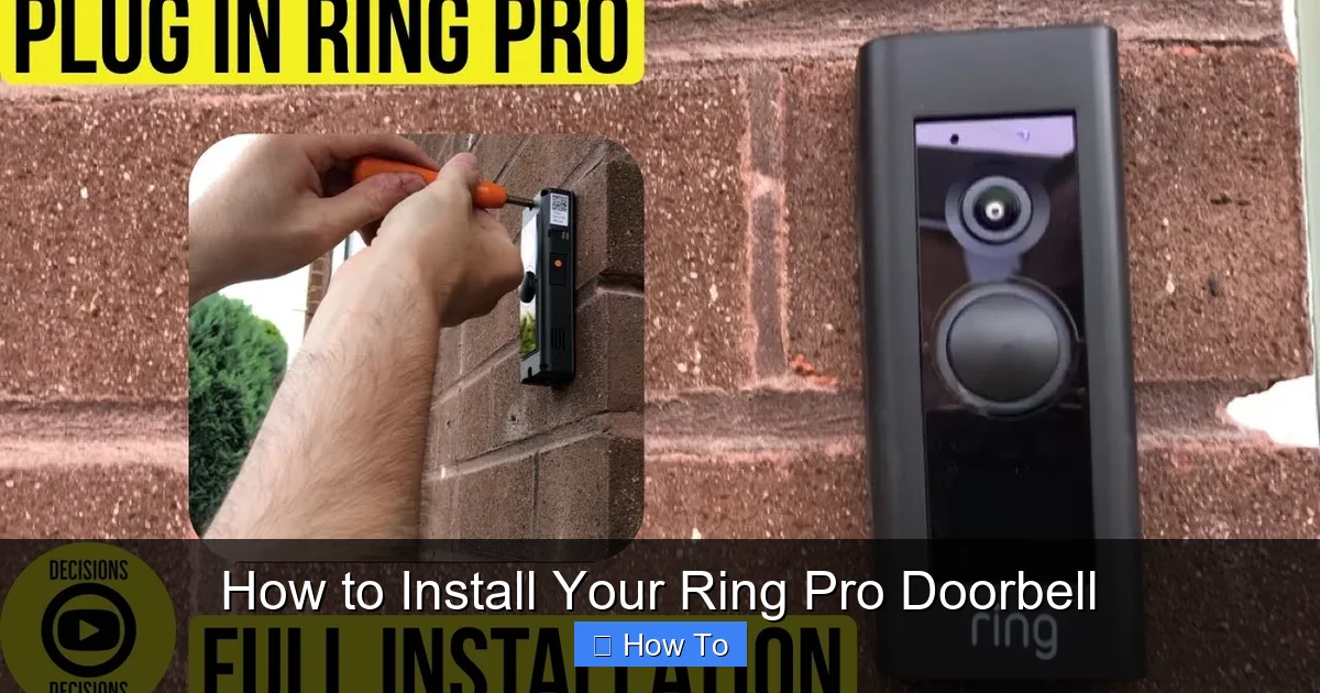 How to Install Your Ring Pro Doorbell
