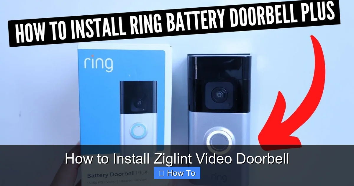 How to Install Ziglint Video Doorbell