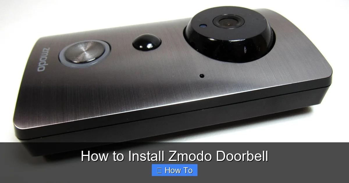 How to Install Zmodo Doorbell