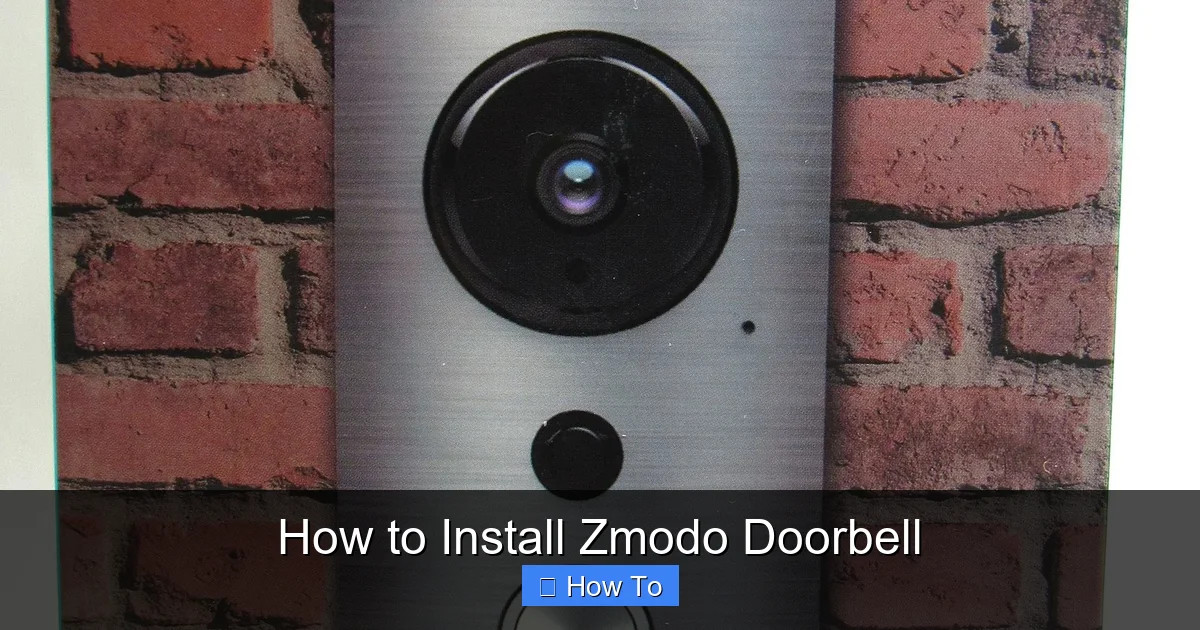 How to Install Zmodo Doorbell
