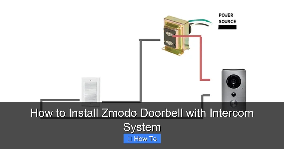 How to Install Zmodo Doorbell with Intercom System