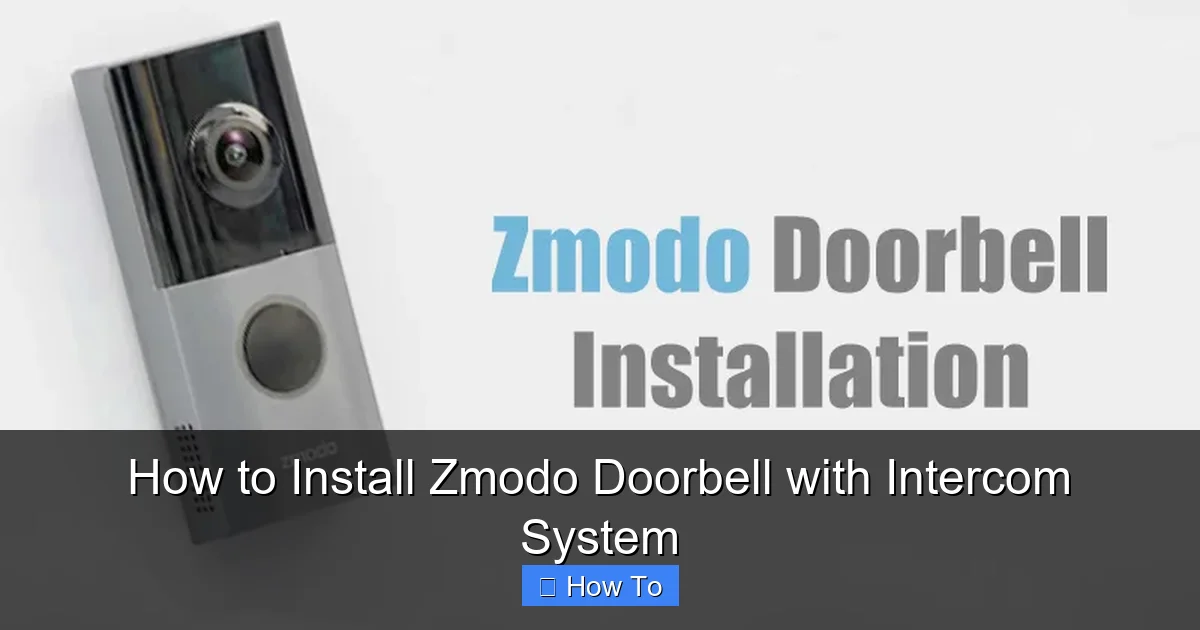 How to Install Zmodo Doorbell with Intercom System