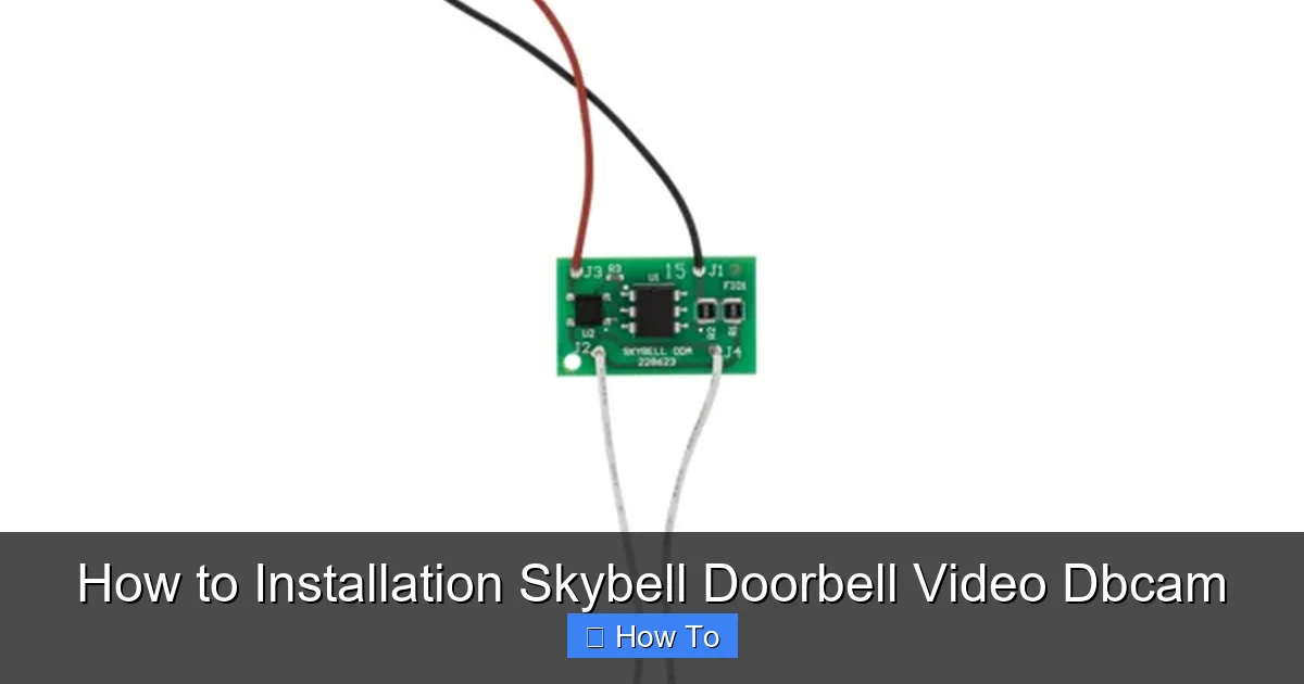 How to Installation Skybell Doorbell Video Dbcam