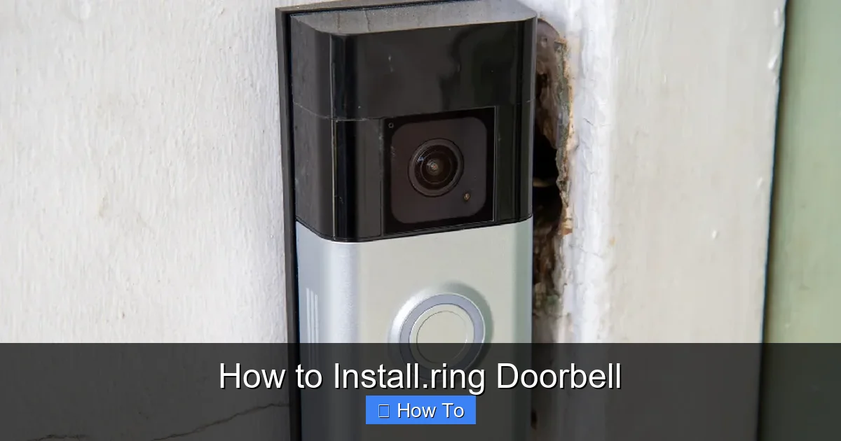 How to Install.ring Doorbell