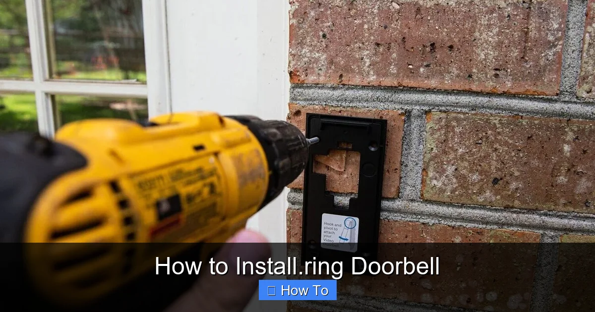 How to Install.ring Doorbell