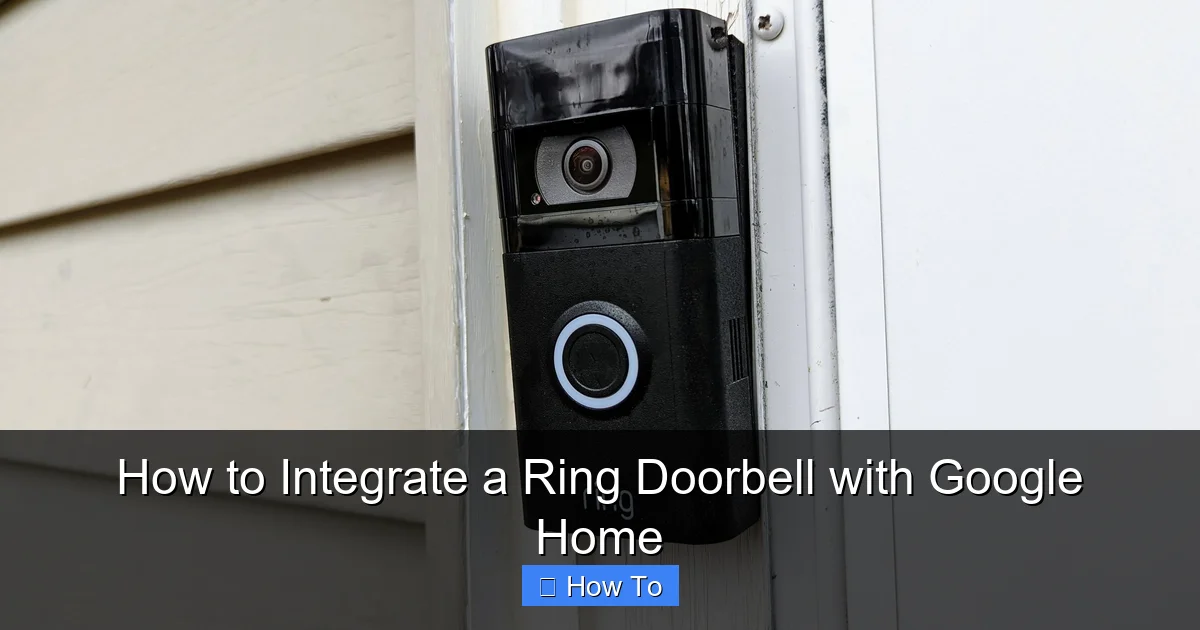 How to Integrate a Ring Doorbell with Google Home