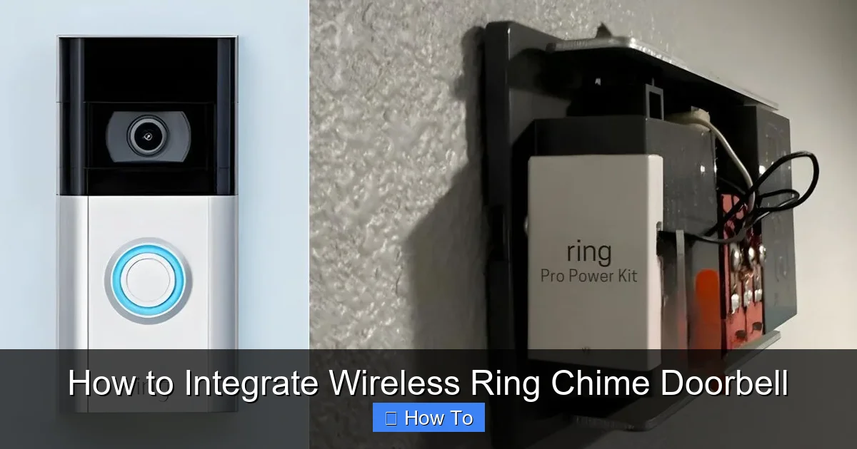 How to Integrate Wireless Ring Chime Doorbell