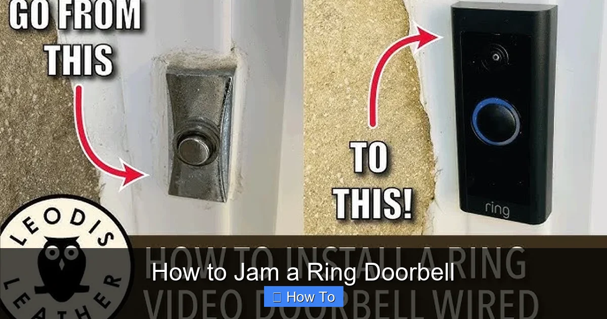 How to Jam a Ring Doorbell