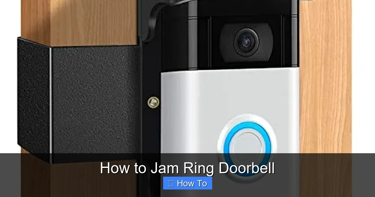 How to Jam Ring Doorbell
