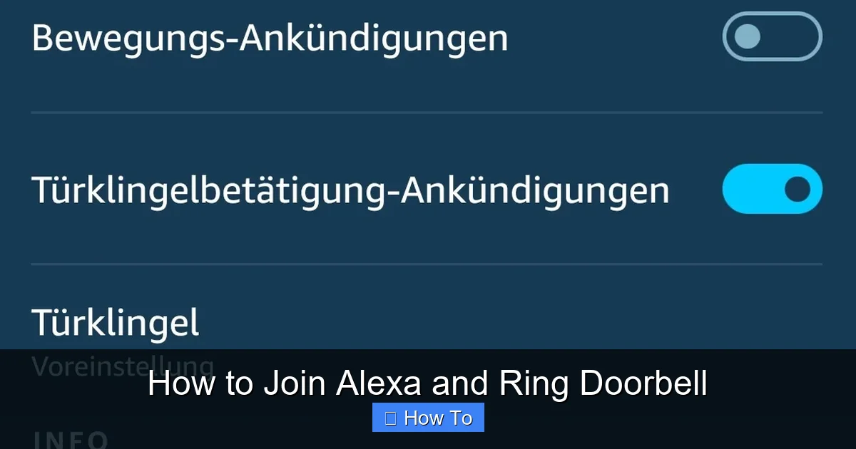 How to Join Alexa and Ring Doorbell