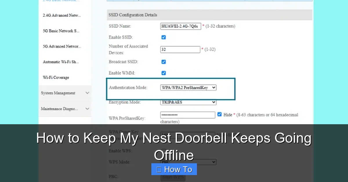 How to Keep My Nest Doorbell Keeps Going Offline