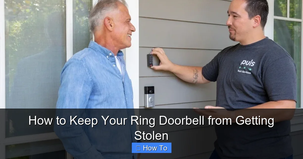 How to Keep Your Ring Doorbell from Getting Stolen