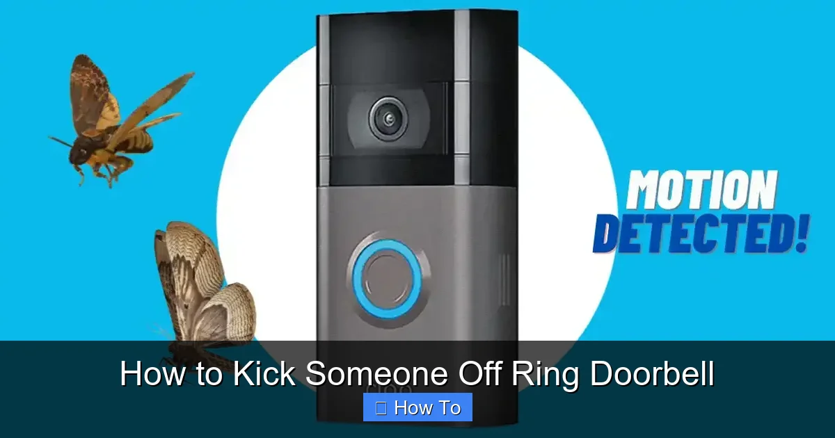 How to Kick Someone Off Ring Doorbell