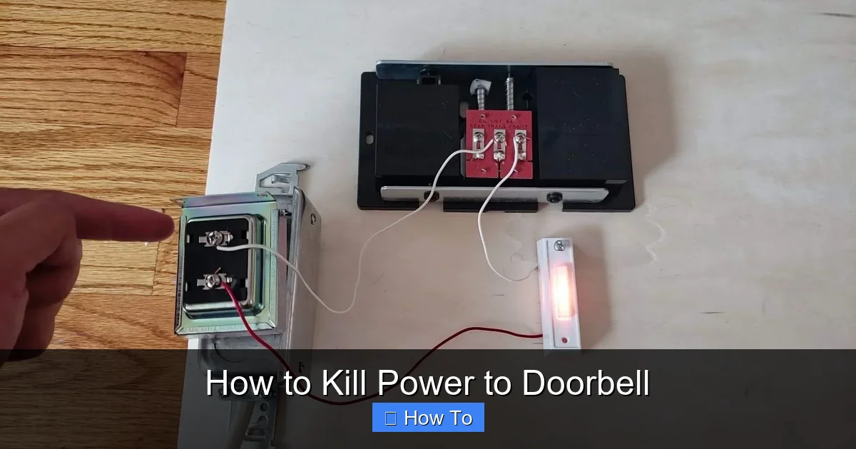 How to Kill Power to Doorbell