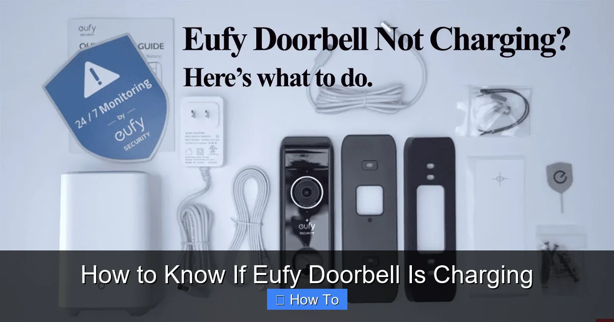 How to Know If Eufy Doorbell Is Charging