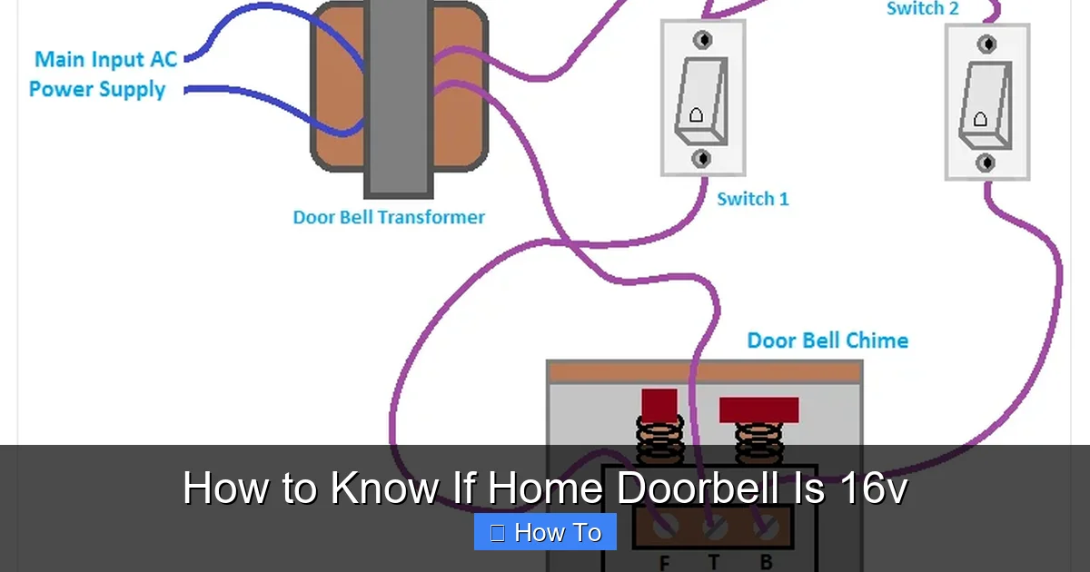 How to Know If Home Doorbell Is 16v