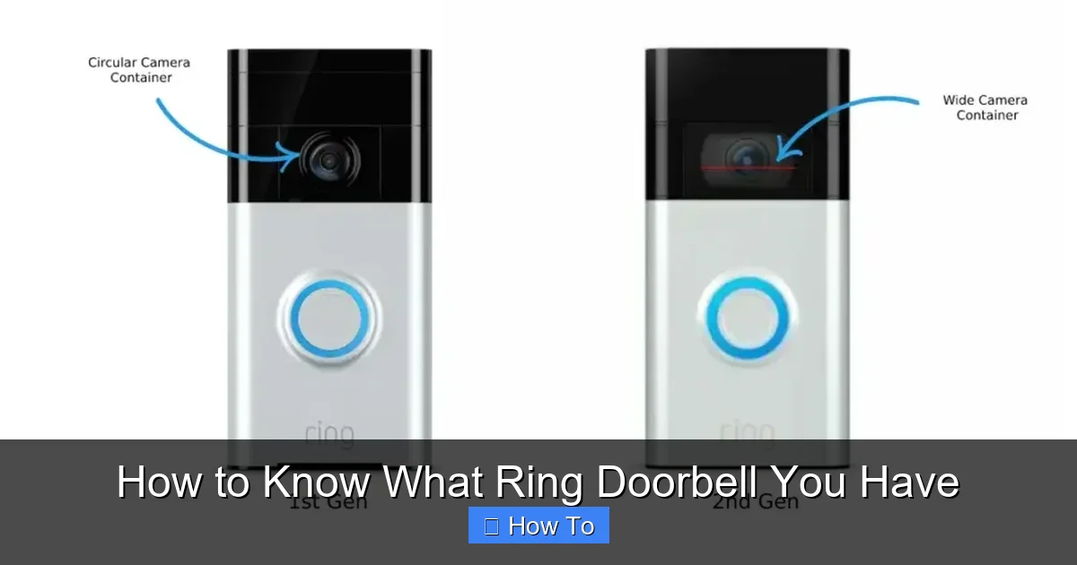 How to Know What Ring Doorbell You Have
