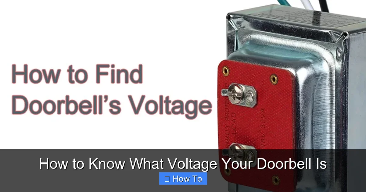 How to Know What Voltage Your Doorbell Is