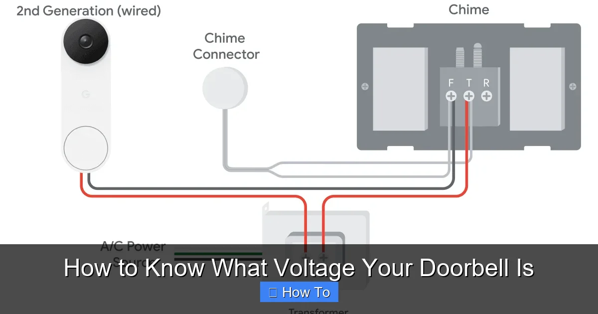 How to Know What Voltage Your Doorbell Is