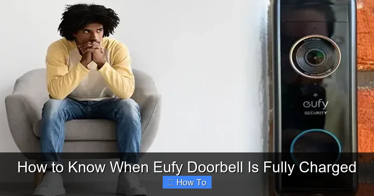 How to Know When Eufy Doorbell Is Fully Charged