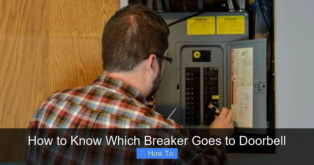 How to Know Which Breaker Goes to Doorbell