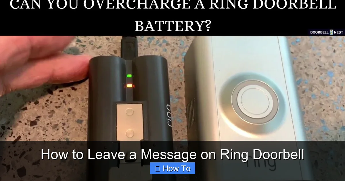 How to Leave a Message on Ring Doorbell