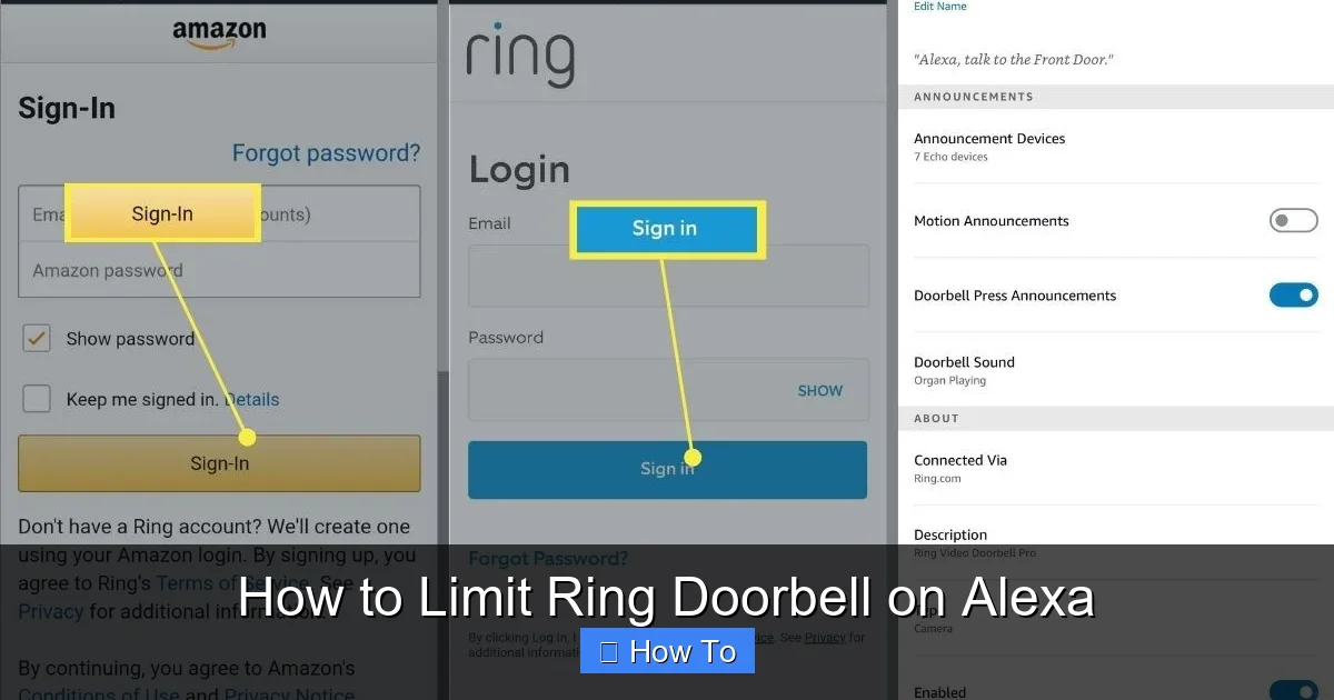 How to Limit Ring Doorbell on Alexa